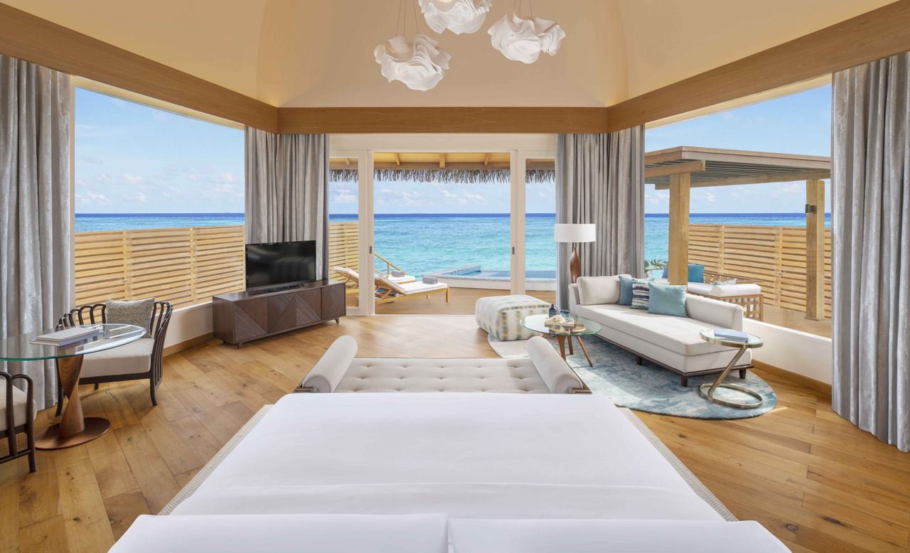 Overwater Pool Villa Sunset