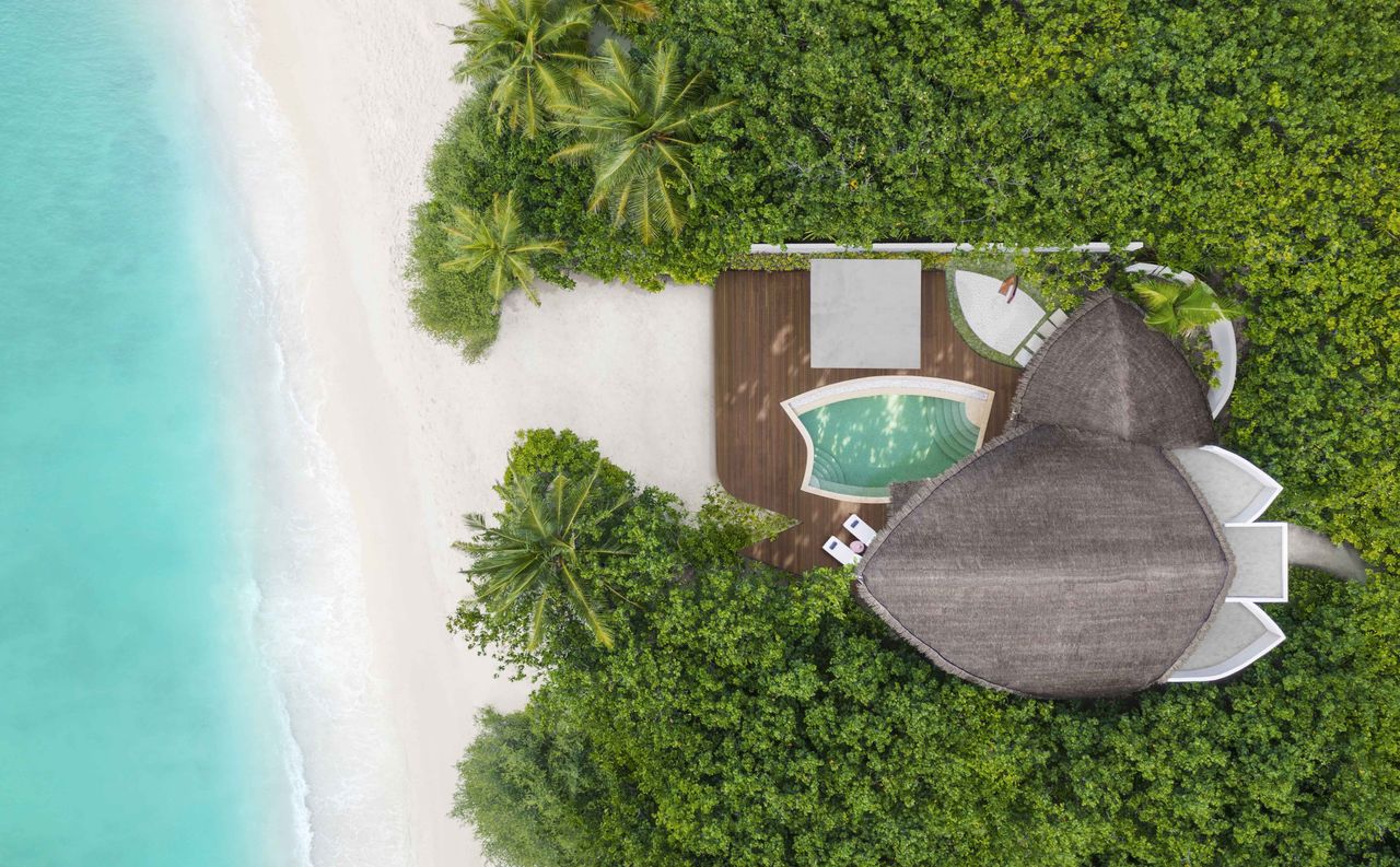 Beach Pool Villa Sunset